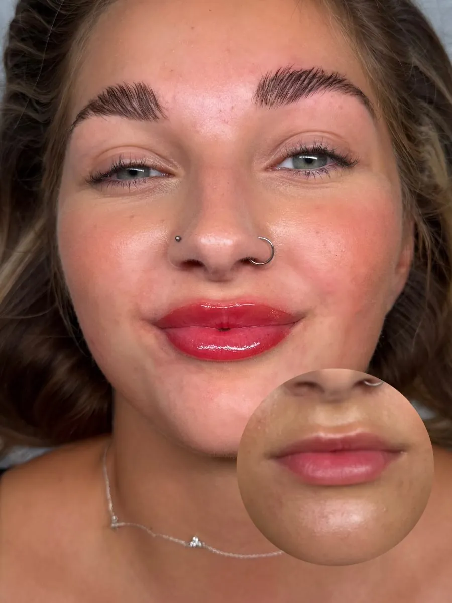 Lip blush result